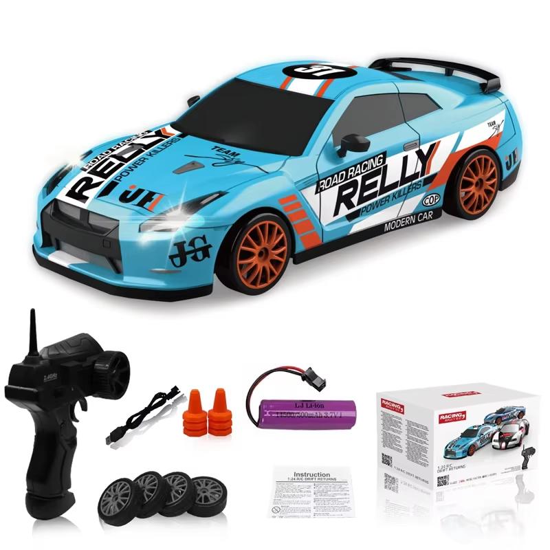 2.4G Cool High-Speed Drift Racing Car AE86 Model Remote Control Racing Car Four-Wheel Drive GTR Remote Control Car Boy Toy Gifts