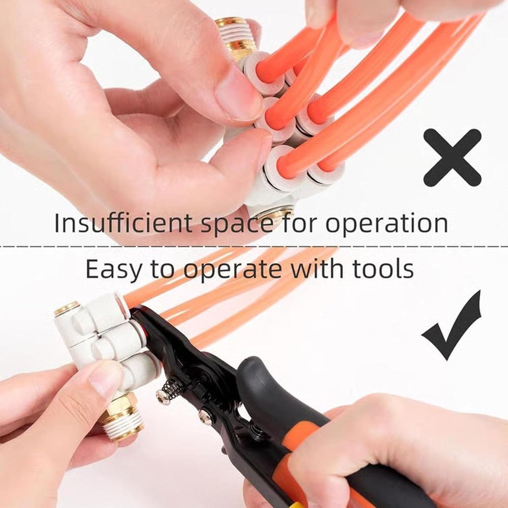 One Handed Air Line Removal Tool Orange Quick Connect Disconnect Pliers For Air Compressor