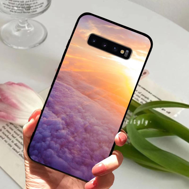 Case For Samsung S10 S10+ S10E Silicone Etui Fashion Painted Soft TPU Coque For Samsung Galaxy S10 S 10 Plus S10E Phone Cover