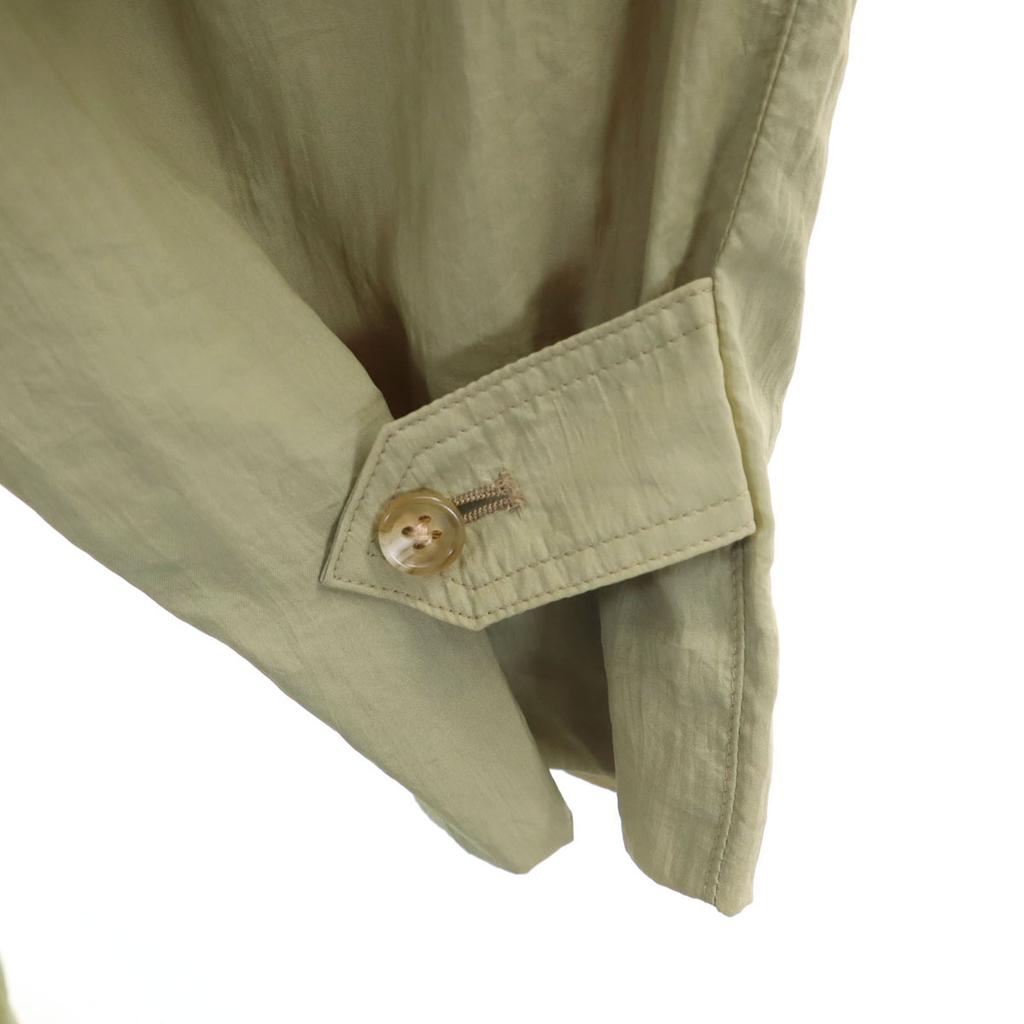 LANVIN 90s Old Packable Stainless collar coat Olive Spring Travel Men's Used