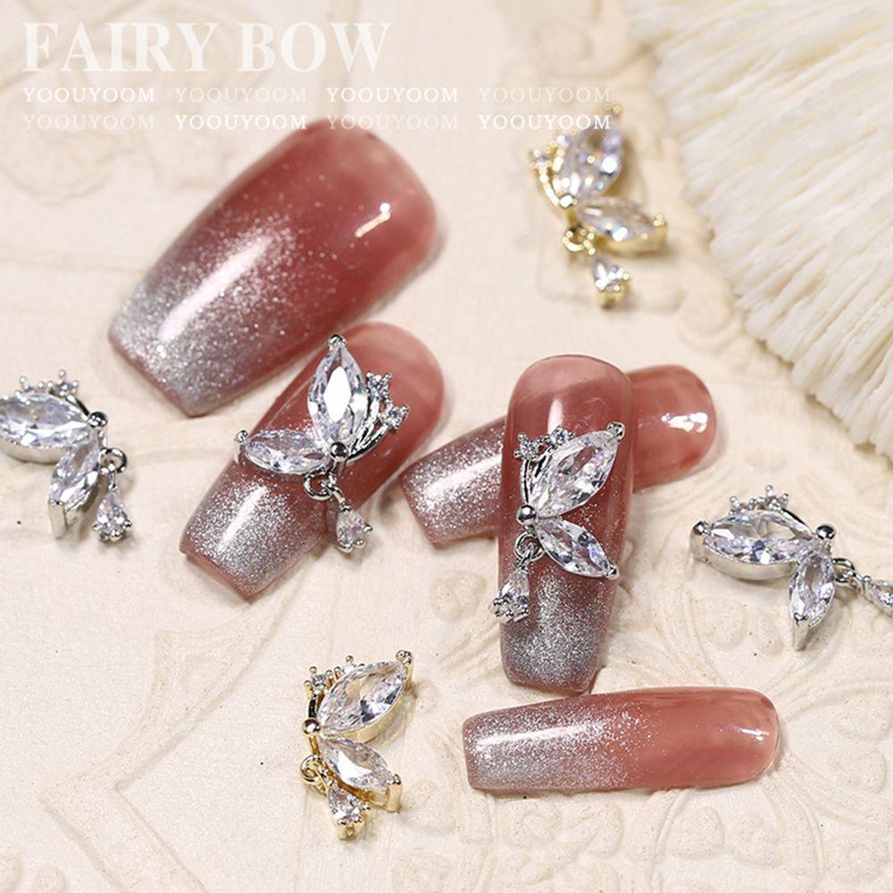 

Nail Ornaments 3D Nail Art Decorations Manicure Accessories Butterfly Nail Charms Nail Rhinestones #4