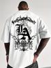 Los Angeles Print 100cotton Trendy Men Woment Tshirt Summer Autumn Daily Outdoor Sports Party Casual Loose Street Short Sleeve
