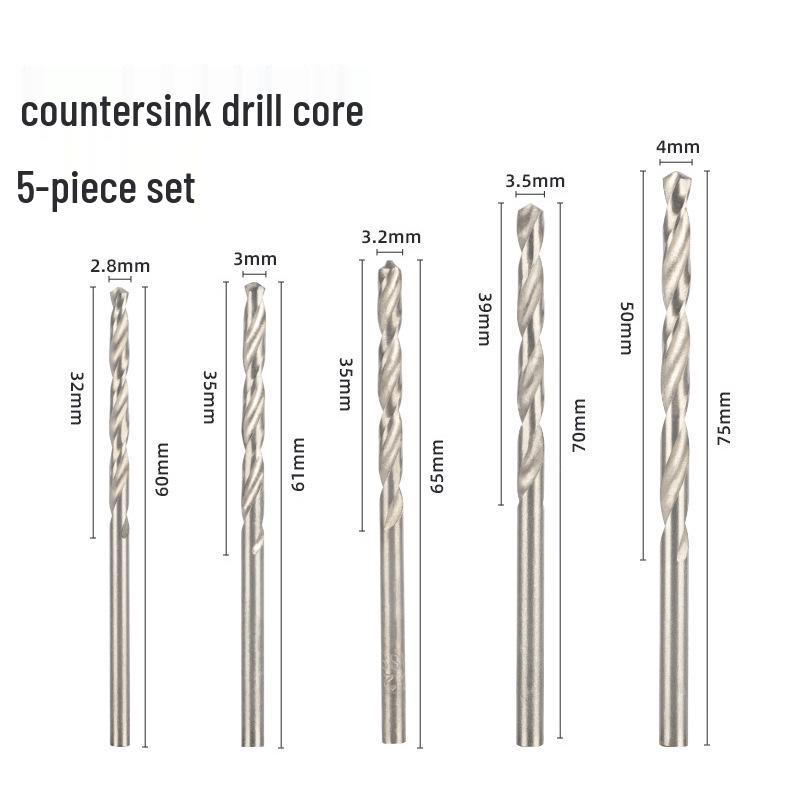 Woodworking Alloy Head Countersink & Step Drill for Self-Tapping Screws