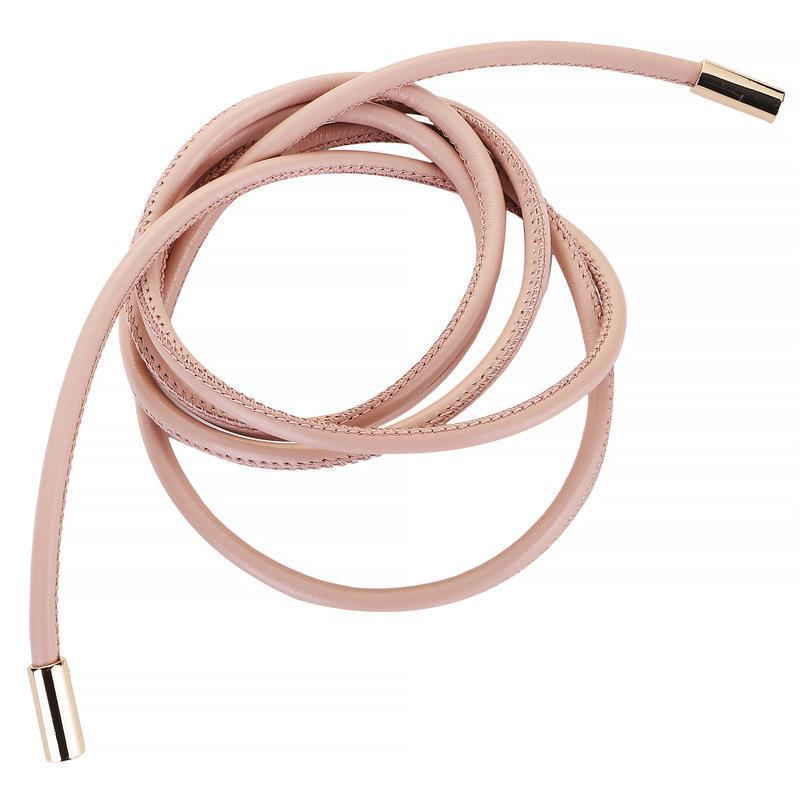 

Women s Slim Leather Belt: Trendy European & American Knot Design for Summer Dresses 165cm розовый
