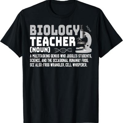 Funny Biology Design Bio Teachers and Biochemistry Lab Nerds T-Shirt