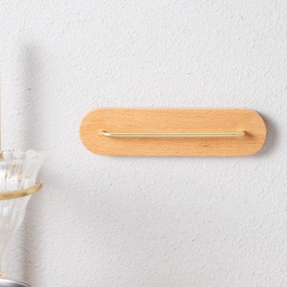 Wall-mounted Coffee Filter Holder Strong Adhesive Wooden Coffee Filter Rack Space Saving Coffee Filter Dispenser Bar Shops