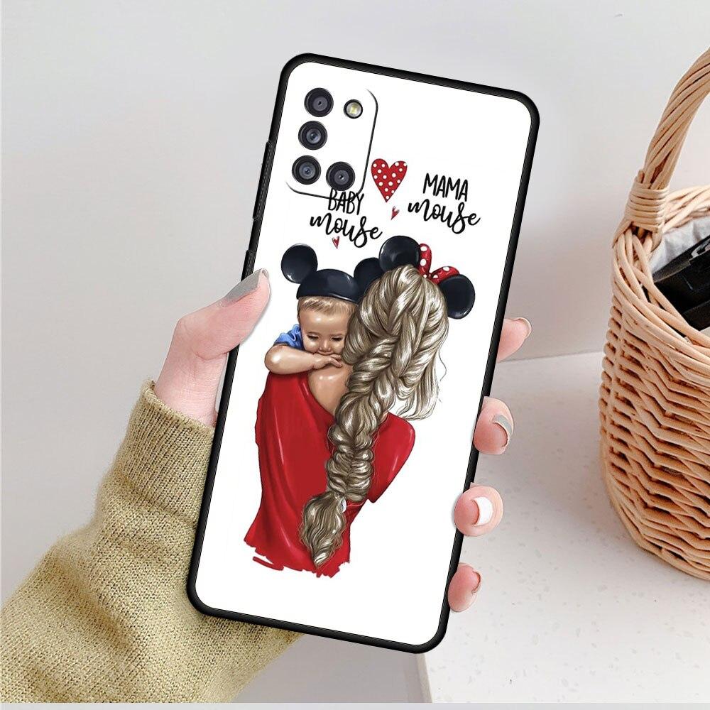 Cell Fundas Woman Girl Super Mom Baby Coque For Samsung A12 A71 A52 A72 A32 4G A02s A31 A41 A21s A51 A22 A52s 5G A13 A23 A73