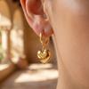 Zinc Zinc Alloy Dangle Drop Earrings Minimalist Hoop Earrings Temperament Heart-Shaped Earrings  Daily Wear