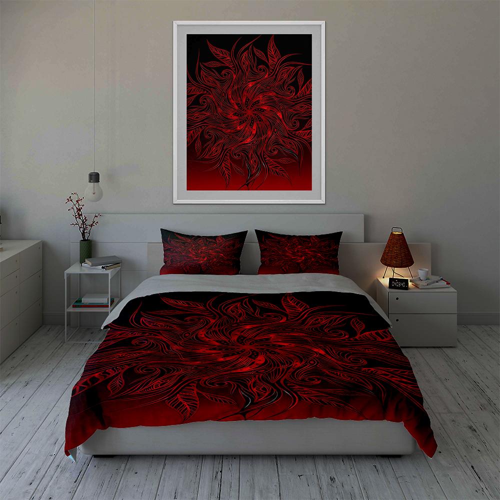 Abstract, swirling, floral. Bedding Duvet cover sets Duvet covers Pillowcases gifts (1 * Duvet Cover 2 * Pillowcases, without duvet insert)