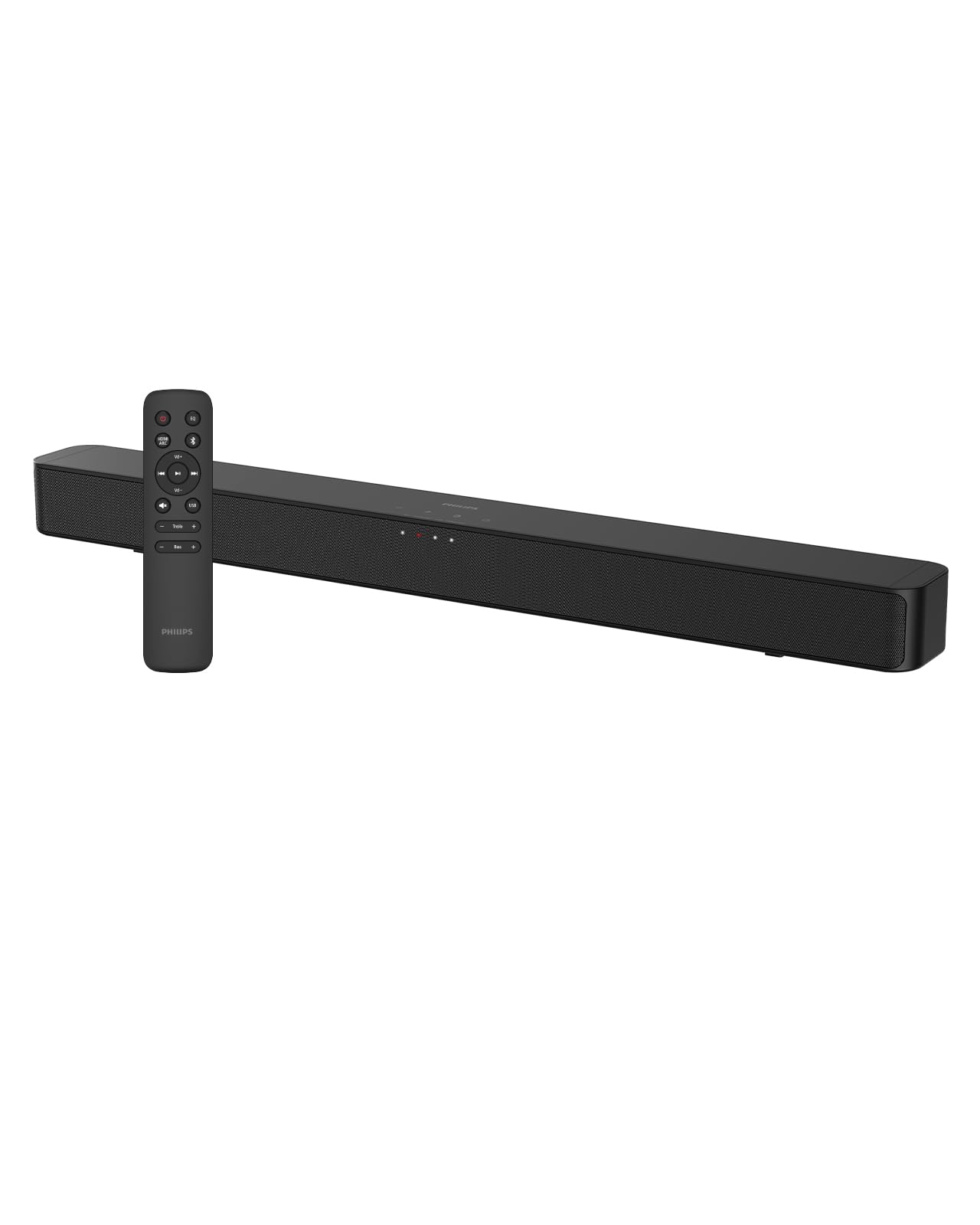 Ausgezeichneter Philips Soundbar Lautsprecher mit Bluetooth Wireless Kompatibel für ARC TAB4000 [VGP2026 Gewinner] TV/PC 5.4, Smartphones/Spiele/Filme/Nachrichten, USB/HDMI schwarz