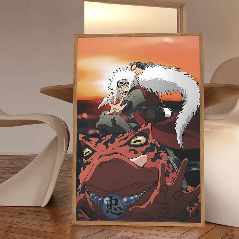 Anime Characters Cool Jiraiya Manga Posters HD Print Vintage Wall Art Decor for Home Study Room