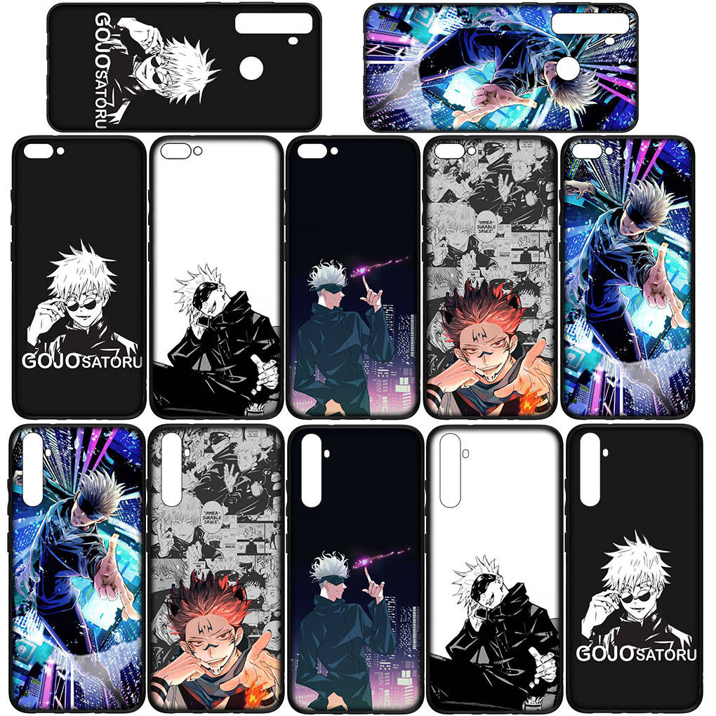 Phone Case for Samsung Galaxy S25 S24 S23 iPhone 16 15 Xiaomi Redmi Note 14 13 12 16E X 11 Pro Max OPPO Moto Huawei Cartoon Jujutsu Kaisen Gojo Satoru