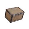 Elegant Bamboos Organizers Box Natural Wood Grains Finish and Decorative Cover for Serenes Space