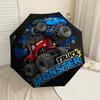 1 peça Guarda-chuva Dobrável Automático Monster Truck, Estrutura de Ferro Robusta com 8 Varetas, Adequado para Viagem, Uso Diário, Aniversário, Presente Decorativo m0104012