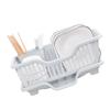 Dish Drying Rack with Drainboard Large Capacity Dish Drainer with Utensil Holder for Kitchen