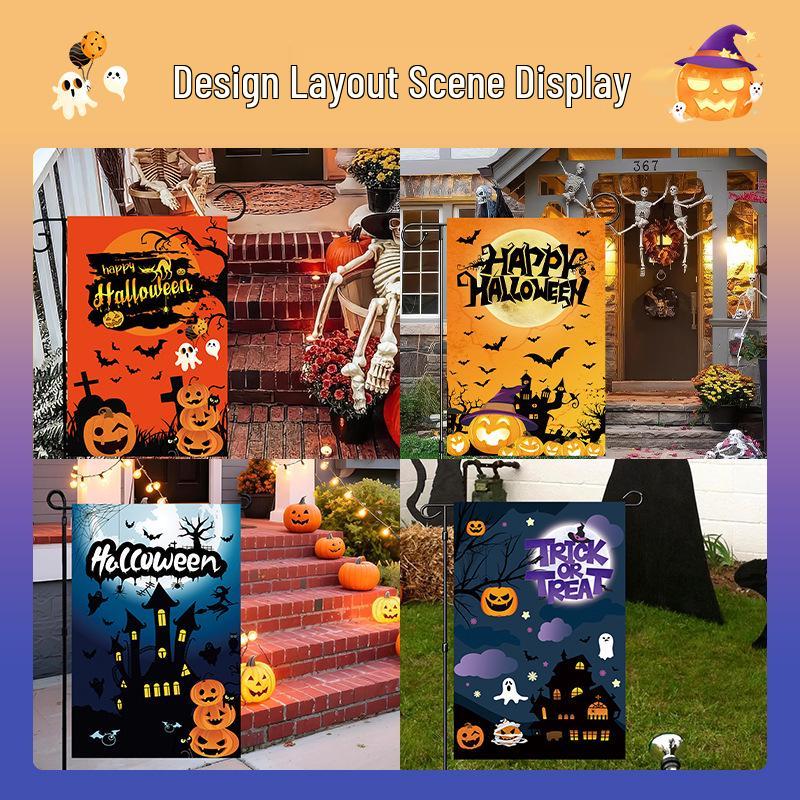 Halloween Ghost Festival Garden Flag – Custom Outdoor Party Decoration