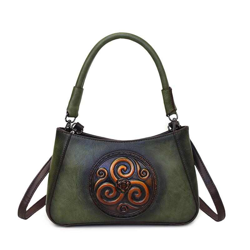 Vintage Embossed PU Leather Crossbody Bags for Women Luxury Designer Female Shoulder Bag Fashion Ladies Commute Purses Handbags