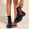 Women Shoes 2026 Winter New Women's Boots Fashion Leopard Print Modern Ankle Boots Trend Plus Size Shoes Botas
