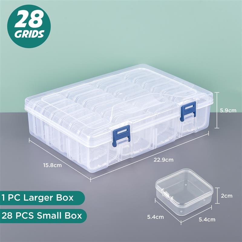 Aufbewahrungsbox für DIY-Diamantmalerei, Stickerei, Nagelkunst, Schmuck, Strass-Mosaik, Aufbewahrungsbehälter, multifunktionale Aufbewahrungsbox