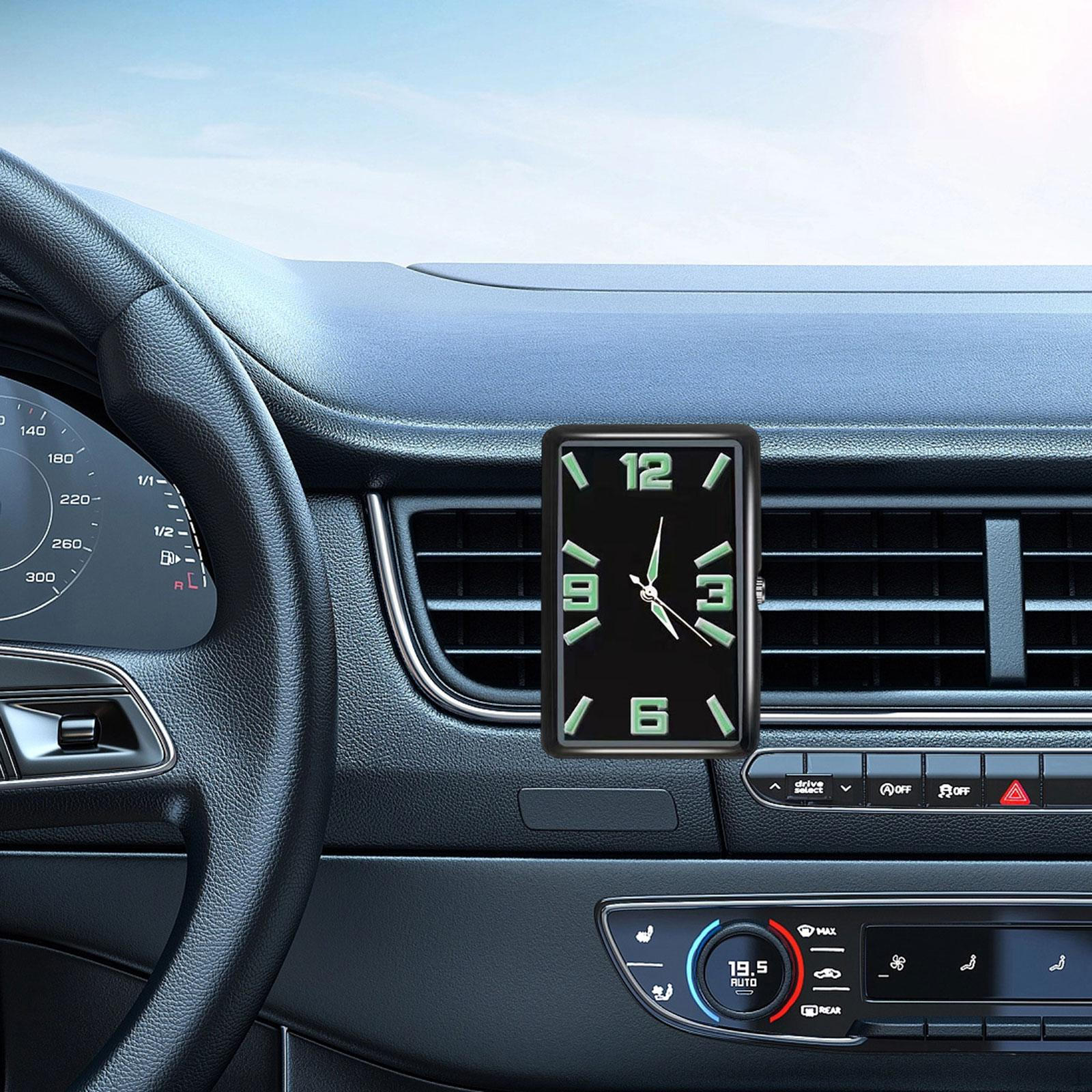 

Car Interior board Clock Watch Creative Easy to Install Stylish Decoration for RV Black Vertical