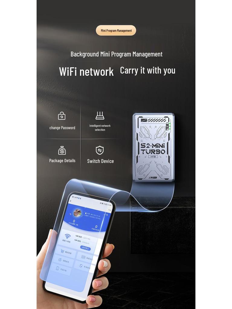 Upvote MiniTurbo Portable No-SIM WiFi, Wireless Network, Tri-Network Universal Data Device
