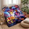 Coperta in Flanella Personalizzata con Nome Testo Lamine Yamal Logo Calcio Coperta Pile Personalizzata Regalo Speciale per Divano Camera da Letto Casa
