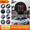 New 2025 4pcs 68mm Car Wheel Center Cap Logo Hub Badge Rims Cover For BMW E46 E38 E60 E90 E93 F20 F30 X3 X5 Blue White Blac