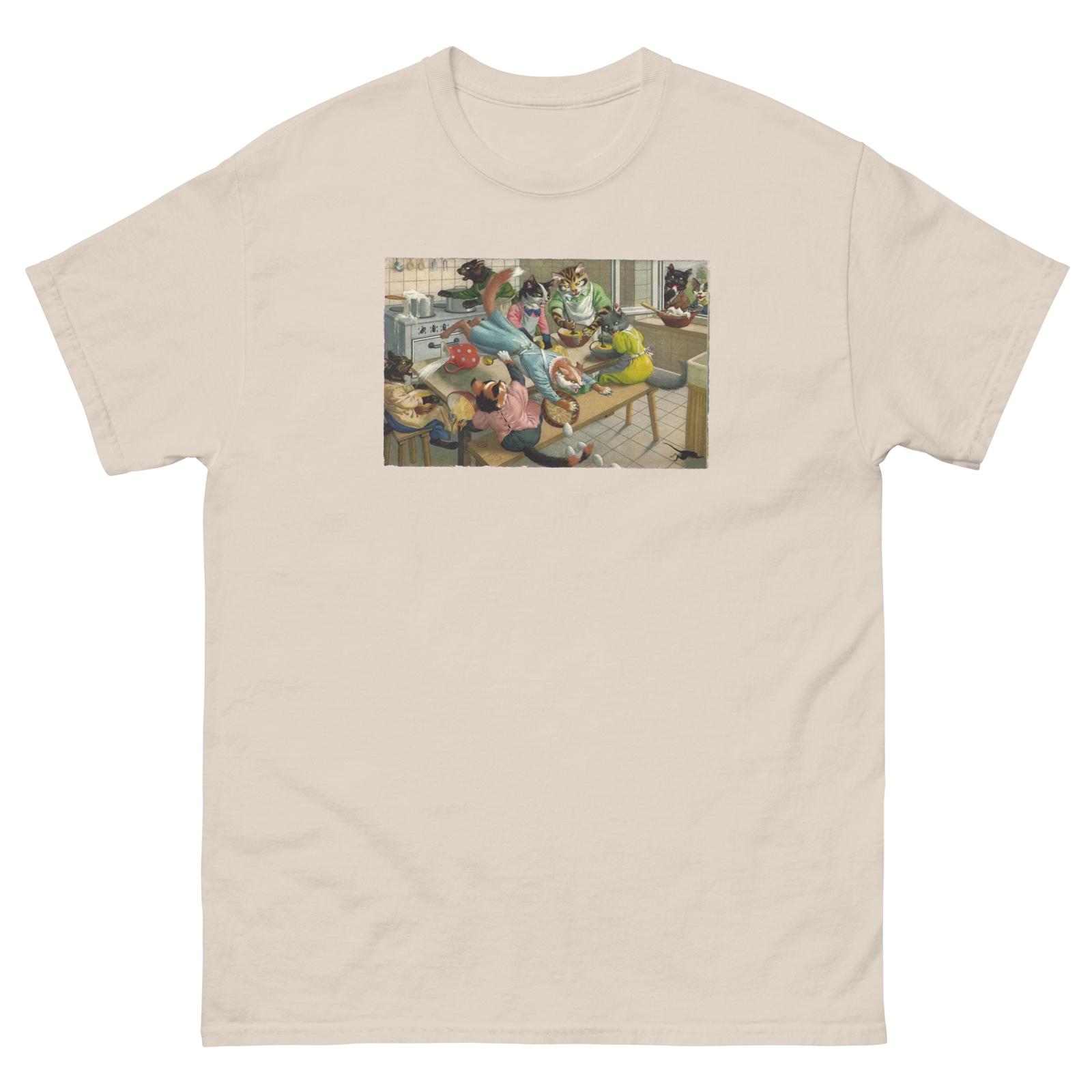 

Mainzer Cat Postcards and Eugen Hartung Cats in the Kitchen Unisex T-Shirt Mens Womens Tees Top S
