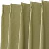 Nitori Grade 1 and Size 100 X 195 Set of NITORI 7348275 RD-002 Curtains, Light-Blocking, Heat-Insulating, Sound-Blocking, 156, Cm, 2, Yellow-Green,
