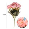 8 head DIY Decor Wedding Vintage Artificial Flowers  Rose bouquet Silk Peony  Party Decoration