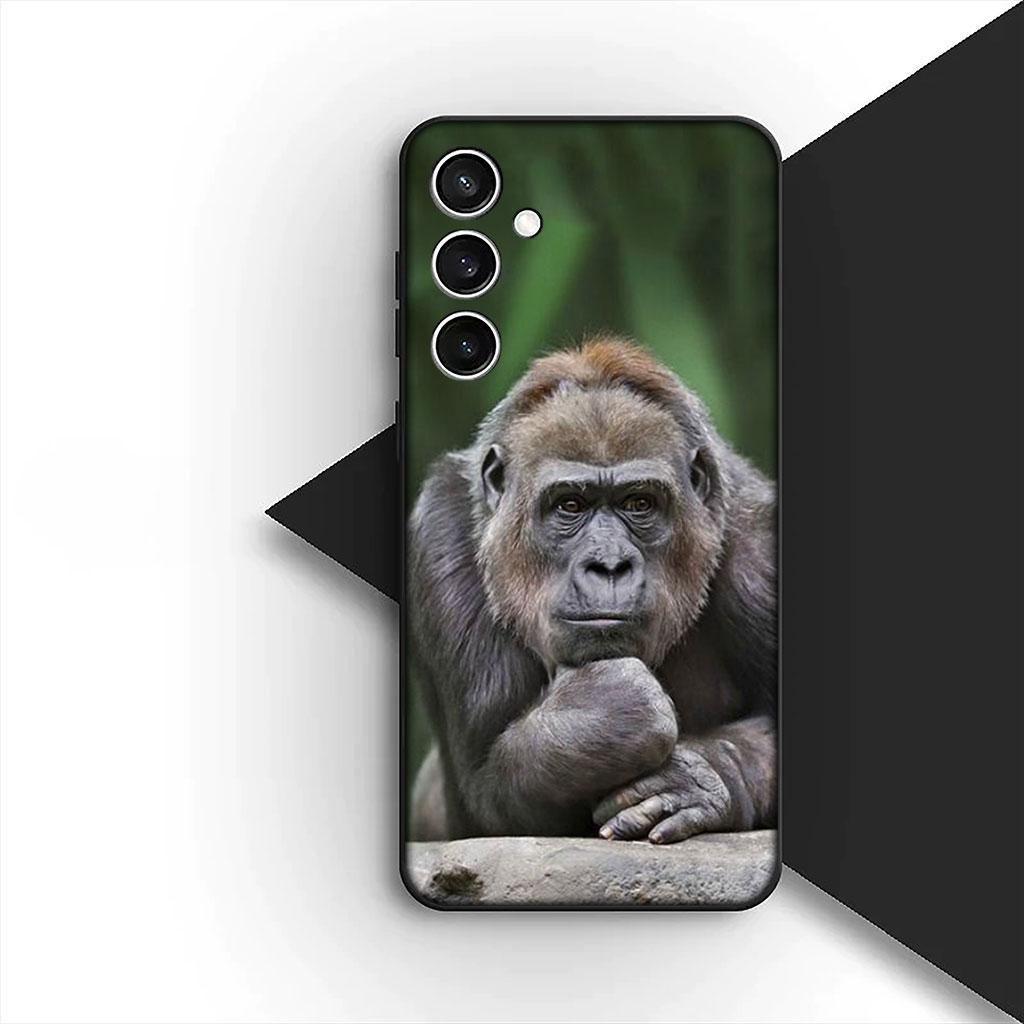 Casing Phone Cover for Samsung Galaxy S25 S24 S23 FE Ultra Plus S7 Edge S25+ S23+ A56 5G Case Monkey Gorilla Ape Baby Animal