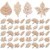 50pcs Leaves Maple Leaf Accessories Handmade DIY Patch Wood Chips Handbook Memoir Photo Album Decoration