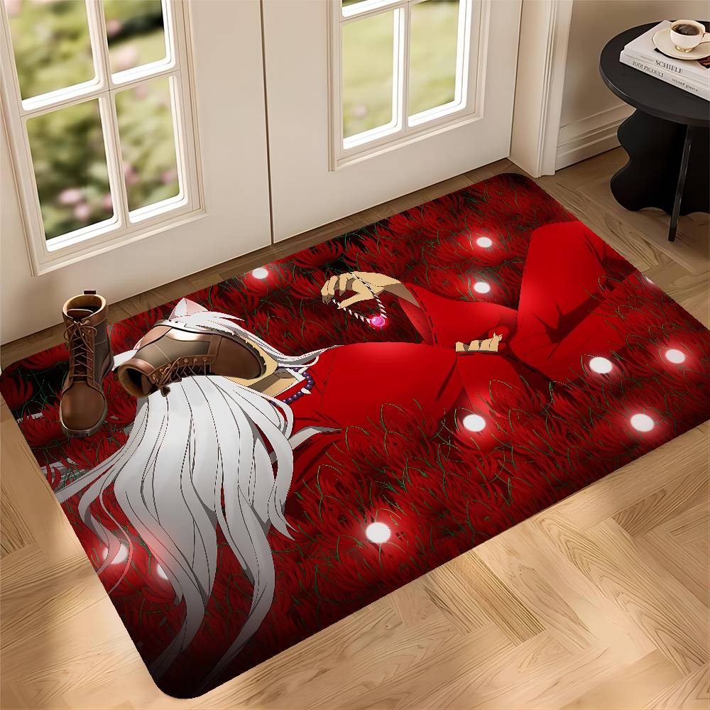 Japanese Anime Inuyasha Kitchen Mat Cheaper Anti-slip Modern Living Room Balcony Printed Modern Home Decor