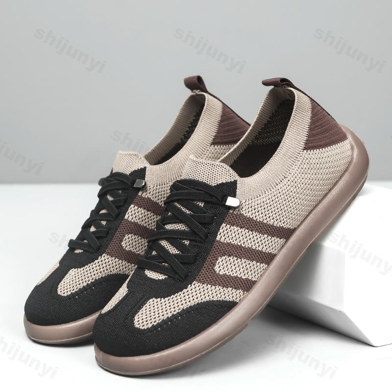 Shoes for Women 2025 Spring Autumn New Fly Weave Comfortable Shallow Casual Shoes Breathable Mesh Hollow Flat Loafers