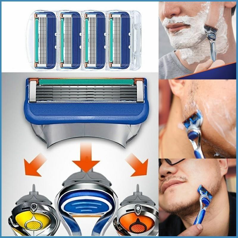 

Бритвенное лезвие премиум-класса, 5-слойные сменные лезвия для бритья для мужчин, аксессуары для удаления волос