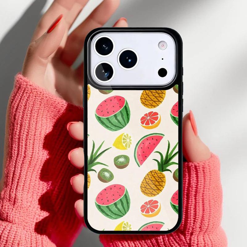 

Fruity European Summer Phone Case for iPhone 17 16 15 14 13 Pro Max Back Cover for 12 11 Pro Coque iPhone 14 Plus