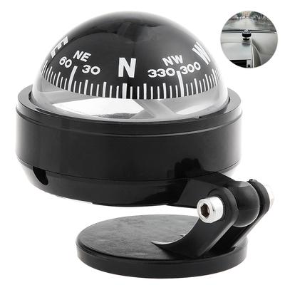 Car Dashboard Mount Navigation Compass Ball Plastic Direction Guidance Tool Camping Hiking