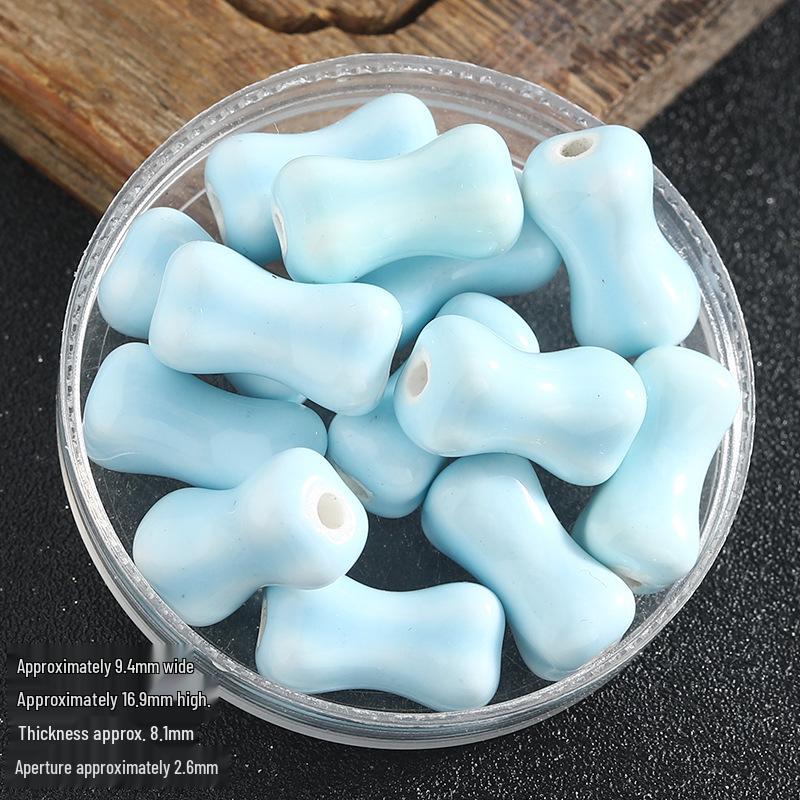 Colored Ceramic Bone Beads for DIY Jewelry: Beading, Bracelets, Necklaces, Earrings Accessories