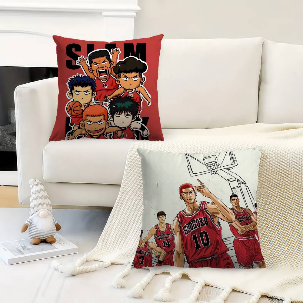 Anime Slam Dunk Pillow Cushion Cover Pillowcase Living Room Sofa Home Decor Customized