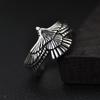 Vintage Thai Silver Eagle Open Ring - Ethnic Style for Couples