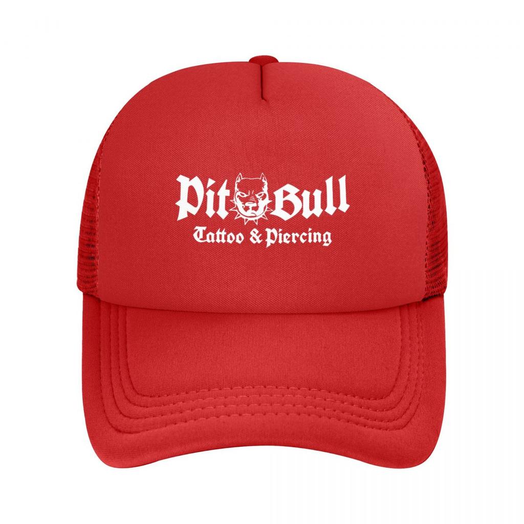 PITBULL American Pit Bull Dog 4 Mesh Baseball Hat Sports Workout Tennis Hats for Unisex Women Adults Outdoor Sports Caps