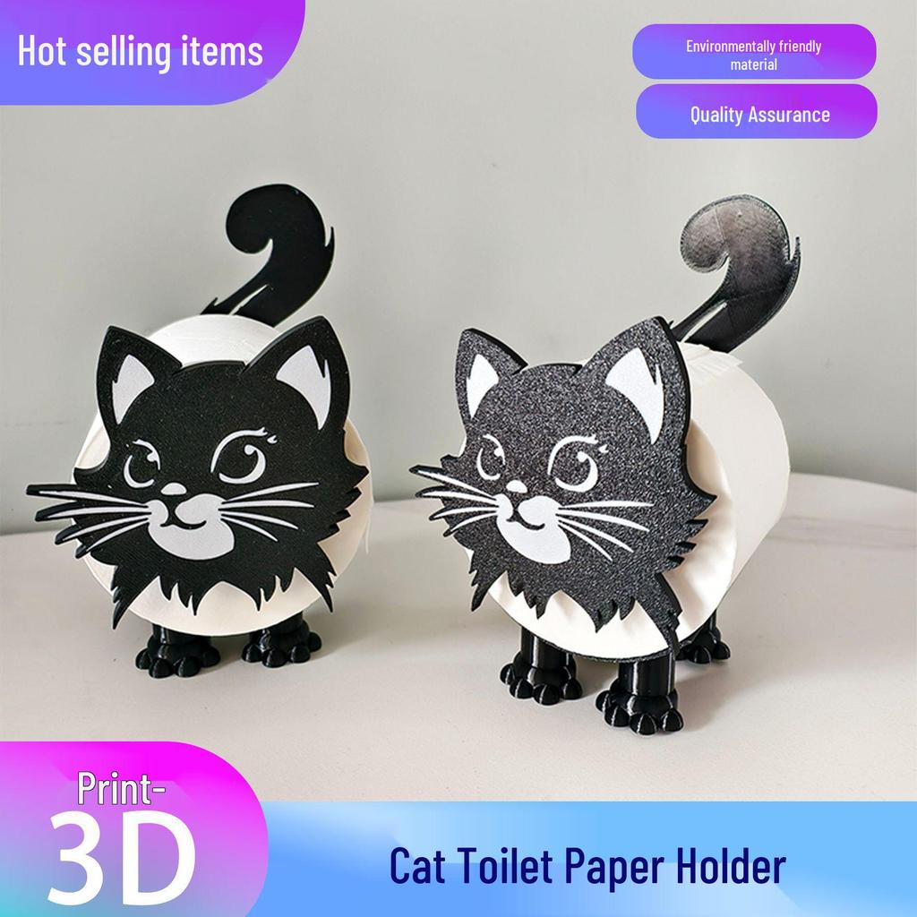 3D Printed Cat Toilet Paper Holder
