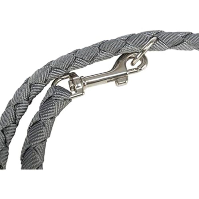 Laisse pour chien - TRIXIE - Cavo V Plomb - 2,00 m - Réglable - Nylon gris