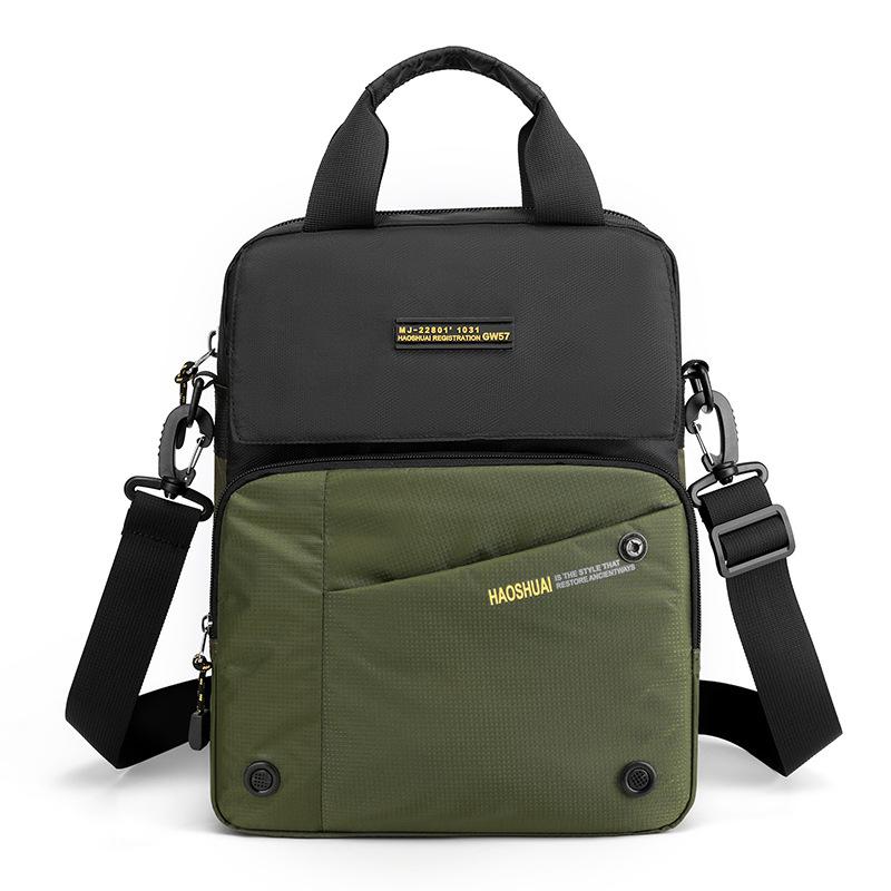 

SUUTOOP Men Multi-Function Shoulder Bag Waterproof Nylon Cross Body Bags Travel Crossbody Messenger Pack Handbag For Male Female армія зелений колір