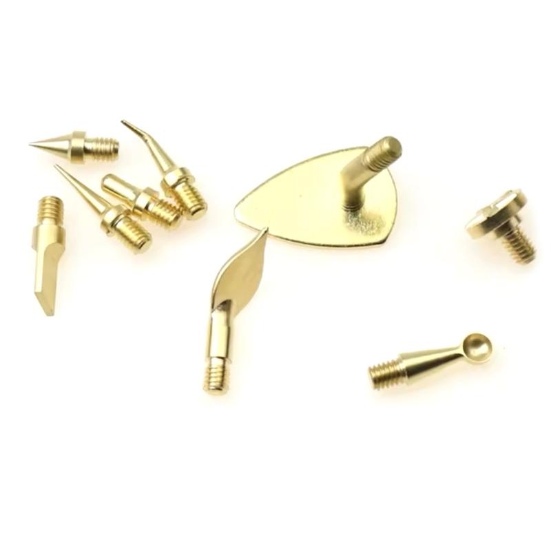 Brass Tip Refinement Tool For TS100 Soldering Irons Precise Engraving Suitable For Heat Dissipation Crafting Application