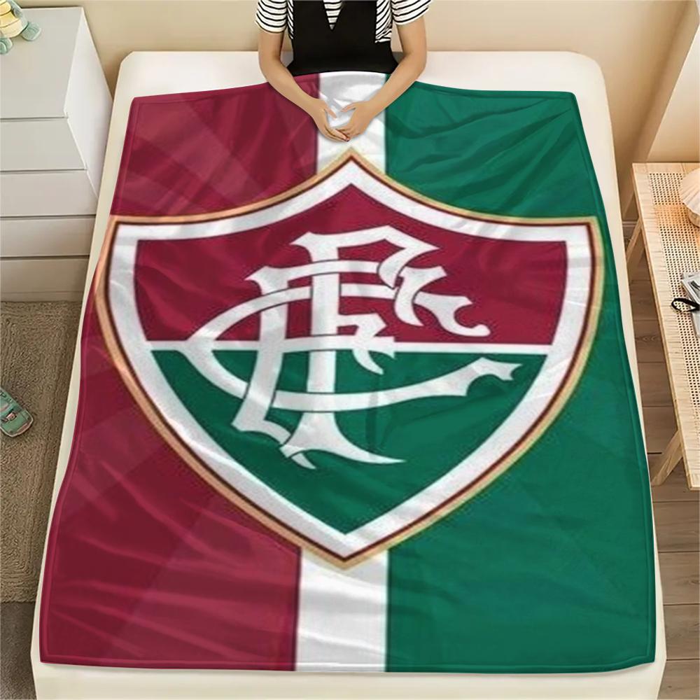 1PC Fluminense Print Flannel Blanket, High quality Comfortable for All Seasons, Home Decor, Warmth and Comfort, Perfect for Christmas Gifts
