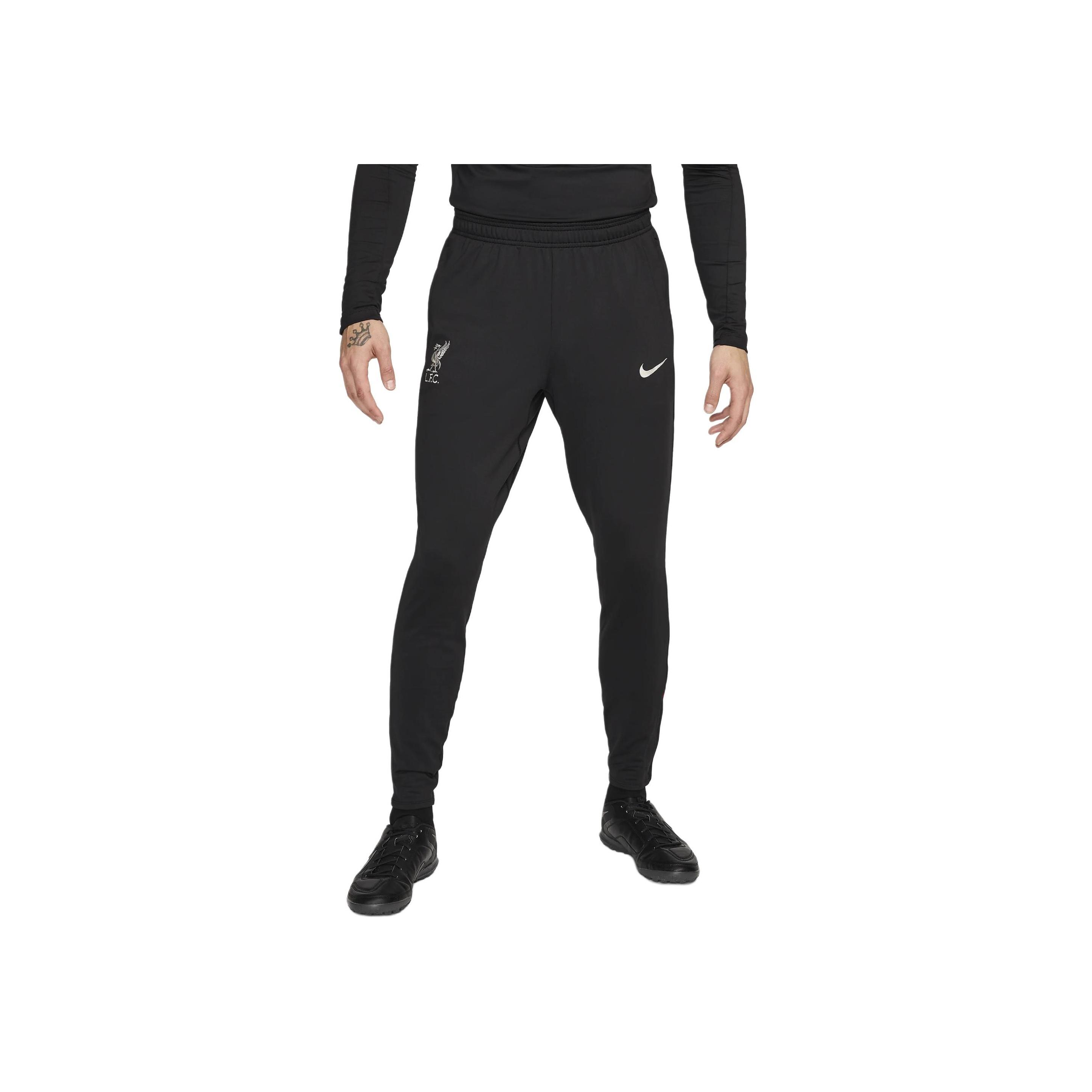 

Nike Solid Color Football Sports Elastic Waist Casual Pants Men bottoms Black FN9427-010 S