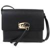 Pristine Shoulder Bag Studio Gancini Leather Black 21H886 Used