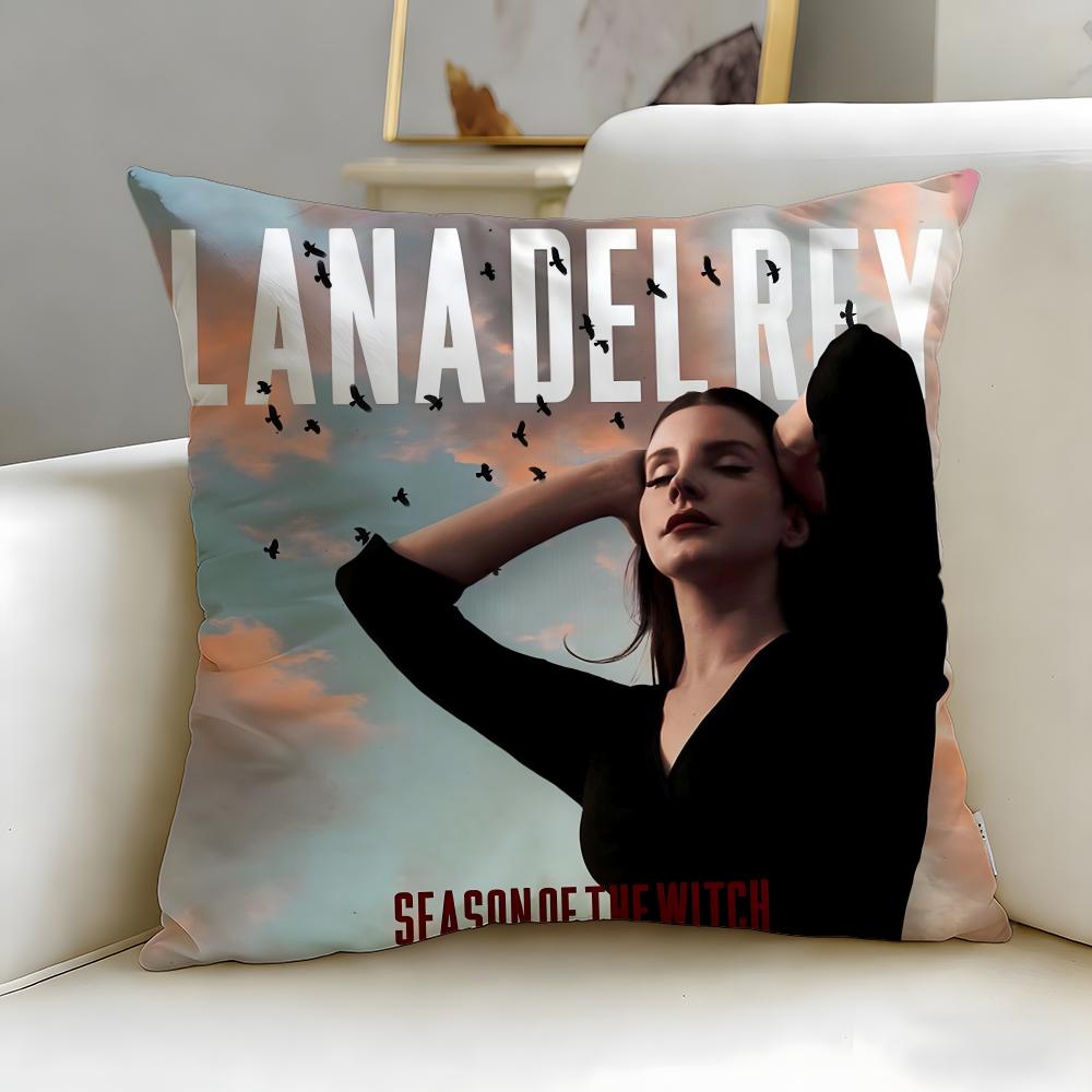 Populära sångerskan Lana Del Rey Kuddfodral Mjukt & Lätt att Tvätta Örngott – Mångsidigt för Soffa, Säng, Resa och Kontor