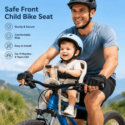 Armrest Child Bicycle Seat Pedal Front Child Seat for MTB Child Safety Seat  Child Carrier